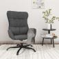 Preview: ARDEBO.de - Relaxsessel Dunkelgrau Stoff