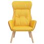 Preview: Relaxsessel Senfgelb Stoff und PVC