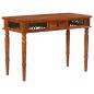 Preview: ARDEBO.de - Schreibtisch mit Schublade 110x50x76 cm Massivholz Akazie