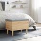 Preview: Sitzbank mit Stauraum Sonoma-Eiche 62x42x46 cm Holzwerkstoff