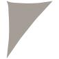 Preview: Sonnensegel 160 g/m² Dreieckig Hellgrau 4x5x6,8 m HDPE