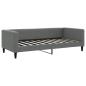 Preview: Tagesbett Ausziehbar Dunkelgrau 100x190 cm Stoff
