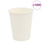 Preview: ARDEBO.de - Pappbecher 1000 Stk. 8oz 200ml Weiß