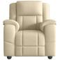 Preview: Massagesessel Creme Stoff