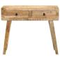 Preview: Konsolentisch 90x32x75 cm Raues Massivholz Mango