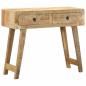 Preview: Konsolentisch 90x32x75 cm Raues Massivholz Mango