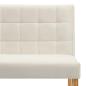 Preview: Bank 140 cm Creme Samt
