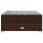 Preview: 3-tlg. Garten-Lounge-Set mit Kissen Braun Poly Rattan