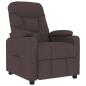 Preview: Massagesessel Dunkelbraun Stoff
