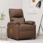 Preview: ARDEBO.de - Massagesessel Braun Stoff