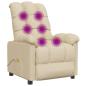 Preview: Massagesessel Creme Stoff