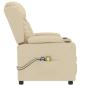 Preview: Massagesessel Elektrisch Creme Stoff