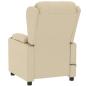 Preview: Massagesessel Elektrisch Creme Stoff