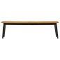 Preview: Sitzbank 160x40x45 cm Massivholz Mango und Eisen