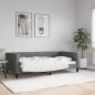 Preview: ARDEBO.de - Tagesbett Dunkelgrau 100x190 cm Stoff