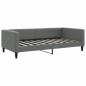 Preview: Tagesbett Dunkelgrau 100x190 cm Stoff