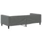 Preview: Tagesbett Dunkelgrau 100x190 cm Stoff