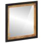 Preview: Badspiegel 55x1x60 cm Glas und Massivholz Mango