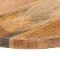 Preview: Tischplatte Ø 40x3,8 cm Rund Raues Massives Mangoholz