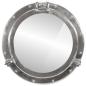 Preview: Bullaugen-Spiegel Wandmontage Ø50 cm Aluminium und Glas