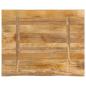 Preview: Tischplatte 110x80x2,5 cm Baumkante Massivholz Raues Mangoholz