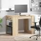 Preview: Schreibtisch mit Schubladen Ablage Sonoma-Eiche 102x62x77,5 cm