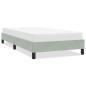 Preview: ARDEBO.de - Bettgestell ohne Matratze Hellgrau 90x220 cm Samt