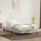 Preview: Bettgestell ohne Matratze Hellgrau 90x220 cm Samt