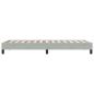 Preview: Bettgestell ohne Matratze Hellgrau 90x220 cm Samt