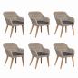 Preview: 7-tlg. Garten-Essgruppe mit Auflagen Poly Rattan