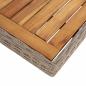 Preview: 7-tlg. Garten-Essgruppe mit Auflagen Poly Rattan