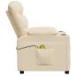 Preview: Massagesessel Elektrisch Creme Stoff