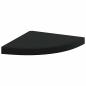 Preview: Eck-Schweberegale 4 Stk. Schwarz 35x35x3,8 cm MDF