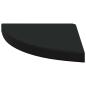 Preview: Eck-Schweberegale 4 Stk. Schwarz 35x35x3,8 cm MDF