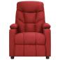 Preview: Massagesessel Elektrisch Weinrot Stoff