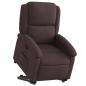 Preview: Relaxsessel mit Aufstehhilfe Dunkelbraun Stoff