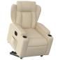 Preview: Relaxsessel mit Aufstehhilfe Elektrisch Creme Stoff