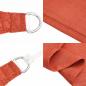 Preview: Sonnensegel 160 g/m² Terrakottarot 3x6 m HDPE