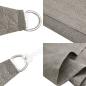 Preview: Sonnensegel 160 g/m² Dreieckig Hellgrau 5x5x5 m HDPE