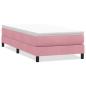 Preview: Boxspringbett ohne Matratze Rosa 80x210 cm Samt