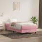 Preview: Boxspringbett ohne Matratze Rosa 80x210 cm Samt