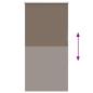 Preview: Verdunkelungsrollo Kaffeebraun 80x130cm Stoffbreite 75,7 cm