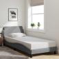 Preview: ARDEBO.de - Bettgestell Dover Hellgrau 90x190 cm Stoff
