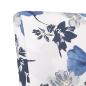 Preview: Polsterstuhl Blau Blumenmuster Stoff