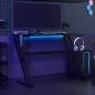 Preview: Gaming-Schreibtisch mit ZZ-Gestell Schwarz 110x60x75 cm