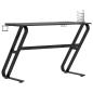 Preview: Gaming-Schreibtisch mit ZZ-Gestell Schwarz 110x60x75 cm