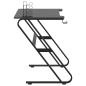 Preview: Gaming-Schreibtisch mit ZZ-Gestell Schwarz 110x60x75 cm