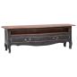 Preview: ARDEBO.de - TV-Schrank 120x30x40 cm Schwarz Altholz Massiv