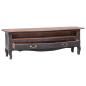 Preview: TV-Schrank 120x30x40 cm Schwarz Altholz Massiv