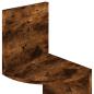Preview: Wand-Eckregal Räuchereiche 19x19x123 cm Holzwerkstoff